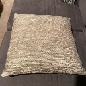 Anthropologie gold throw pillow